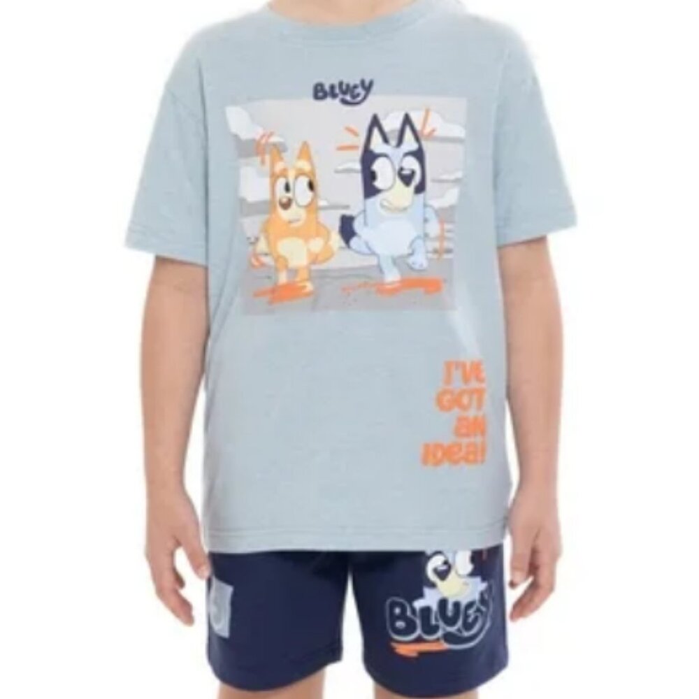 Bluey Short Sleeve Graphic Tee & Shorts Set